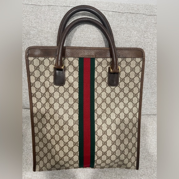 Gucci GG Supreme Monogram Web Tote - Picture 4 of 17